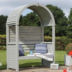 Modena Arbour - Sheltered Outdoor Seating - Natural Timber
