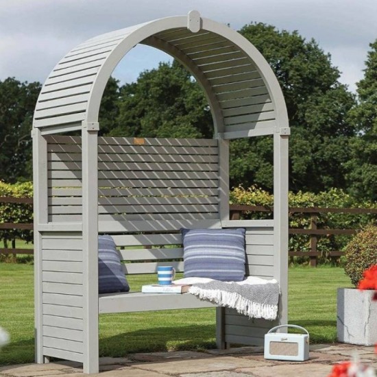Modena Arbour - Sheltered Outdoor Seating - Natural Timber