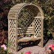 Victoria Arbour - Shaded Outdoor Seating - Natural Timber