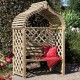 Jaipur Arbour - Shaded Outdoor Seating - Natural Timber