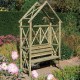 Rustic Seat - Natural Timber Arch