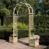 Round Top Arch Garden Furniture - Natural Timber