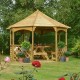 Buckingham Large 8 Sided Gazebo - Natural Timber