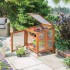 Hardwood Mini Coldframe Greenhouse - Natural Timber