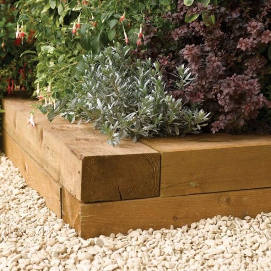 Timber Blocks 0.9m (Pack of 2) - Natural Timber
