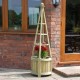 Marberry Obelisk Planter - Natural Timber