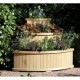 Marberry Corner Cascade Planter - Natural Timber