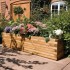Large 1.8m Patio Planter - Natural Timber
