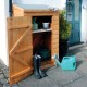 Mini Gardening Equipment Storage - Dipped Honey Brown