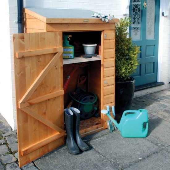 Mini Gardening Equipment Storage - Dipped Honey Brown