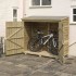 Overlap Wallstore for Bikes And Gardening Equipment - Natural Timber