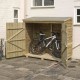 Overlap Wallstore for Bikes And Gardening Equipment - Natural Timber