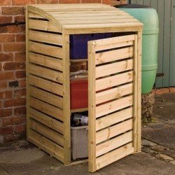 Small Outdoor Storage Box - Natural Timber